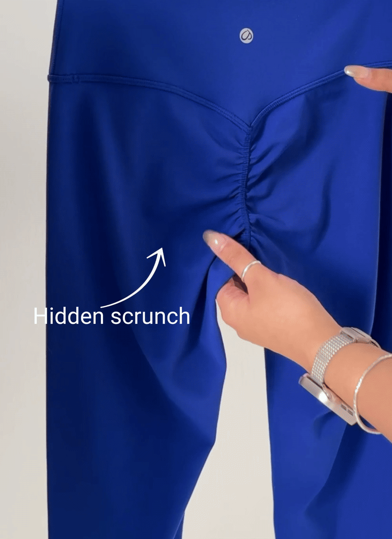 Butterlift High Rise Scrunch Butt Legging No Front Seam Royal Blues