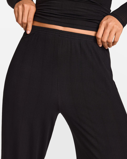 SOULVOR Wide Leg Casual Pants Black @model_info:A3